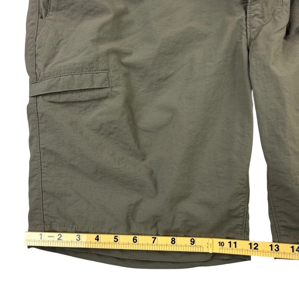 The North Face Cargo Shorts Men 38 Brown Nylon Hiking Outdoor Trail Pockets 9.5